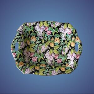 Vintage Lord Nelson Ware Black Beauty dark chintz dish cottagecore England READ